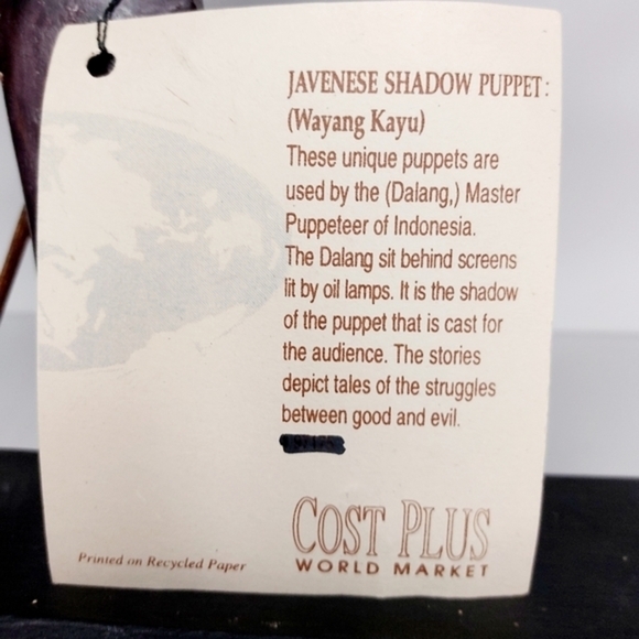 Rare Vintage‎ Javanese Puppet Wayang Kayu - Picture 4 of 7